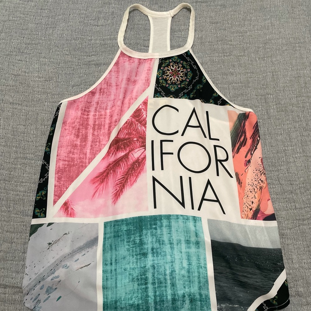Hollister Halter top patchwork Tank